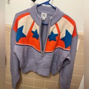 Urban Outfitters BDG Half Zip Star Sweater